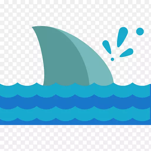 鲨鱼可伸缩图形图标-鳍鲸