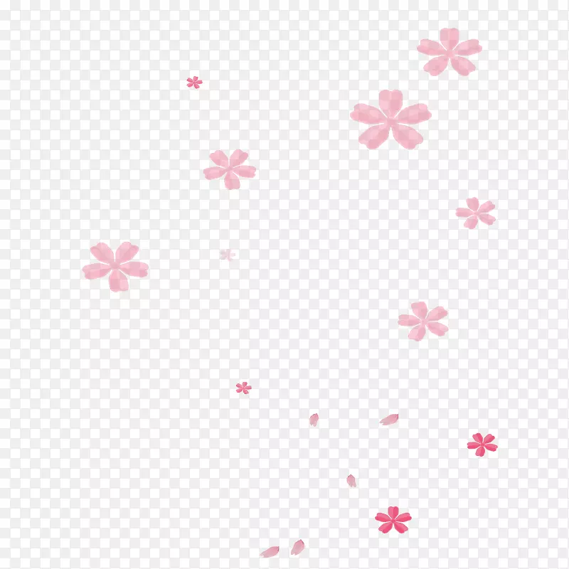花卉-粉红色落花