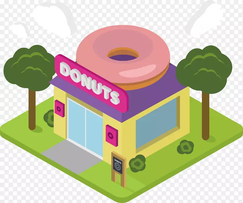 甜甜圈店-儿童烹饪游戏甜甜圈餐厅-粉红色甜甜圈店
