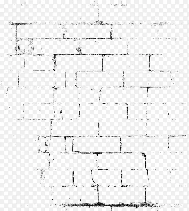 白色方形结构角图案.老式黑砖墙背景