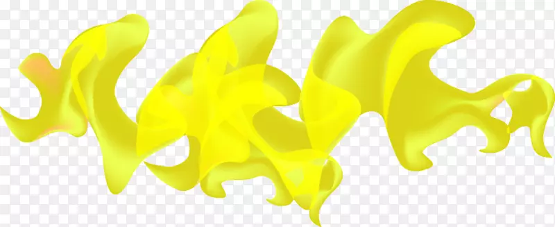 黄色抽象飞溅-抽象的黄色水滴