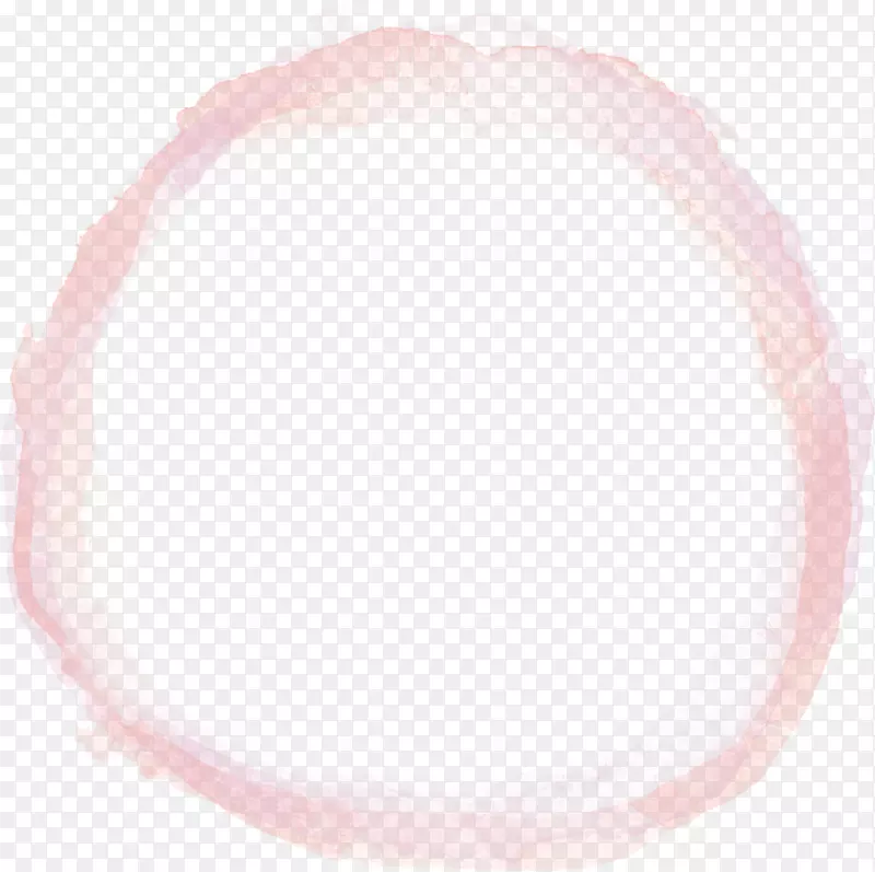 圆形图案-创意粉色戒指