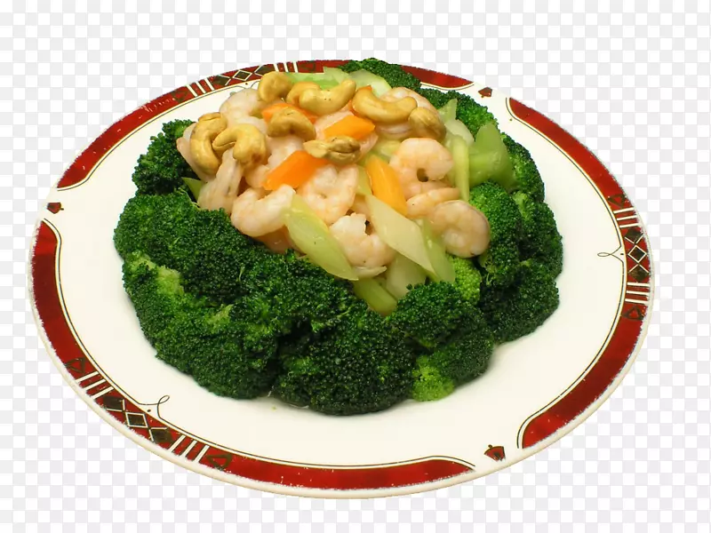 菜谱-翠绿腰果虾图片材料