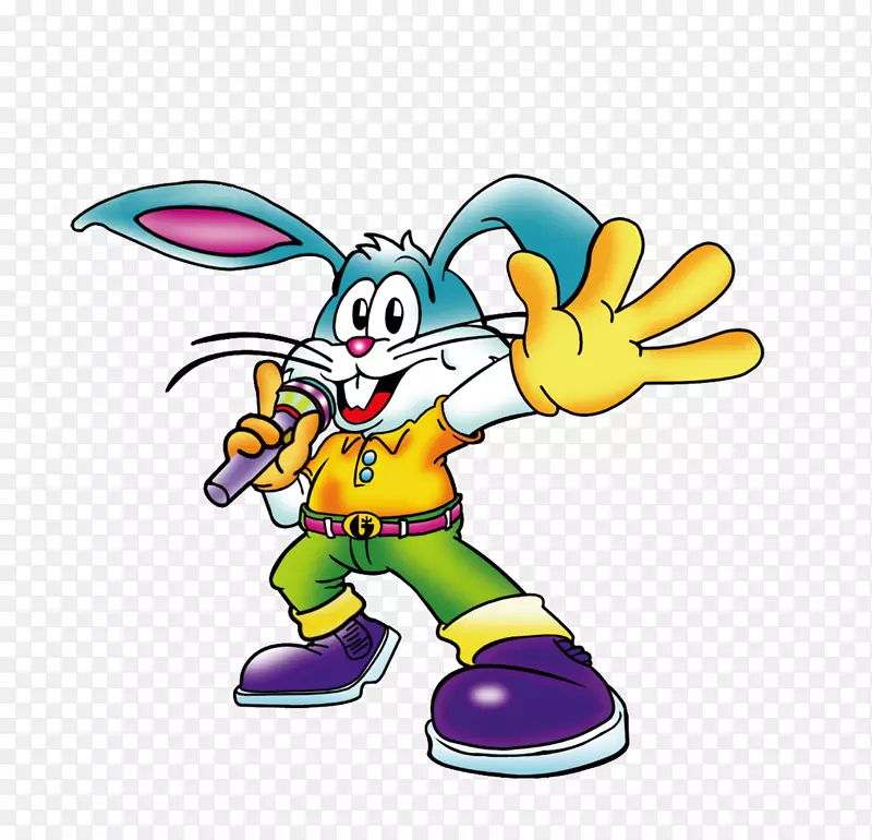 兔子卡通-蓝色兔子卡通演唱