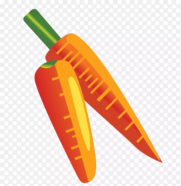 有机食品水果蔬菜卡通胡萝卜