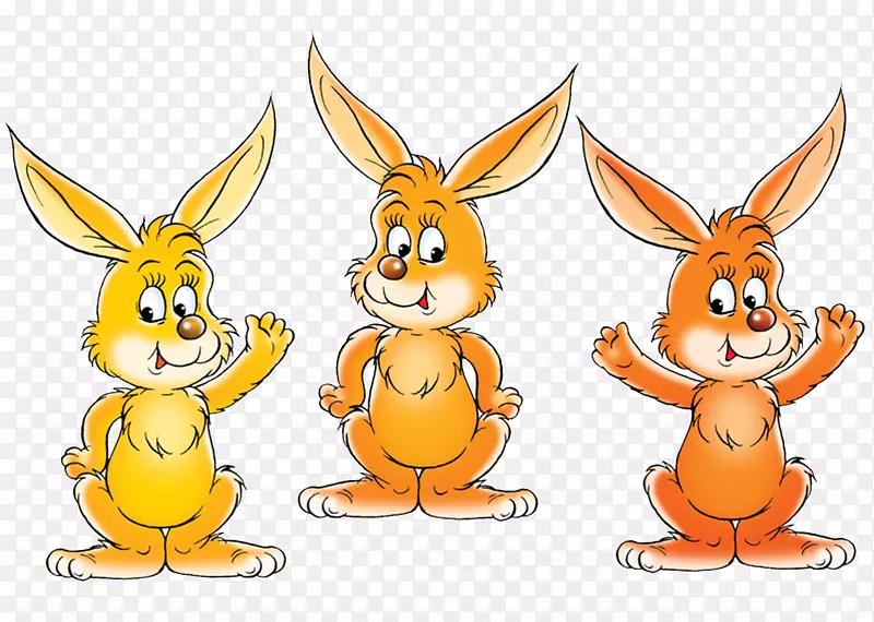 兔子-三只可爱的小兔子