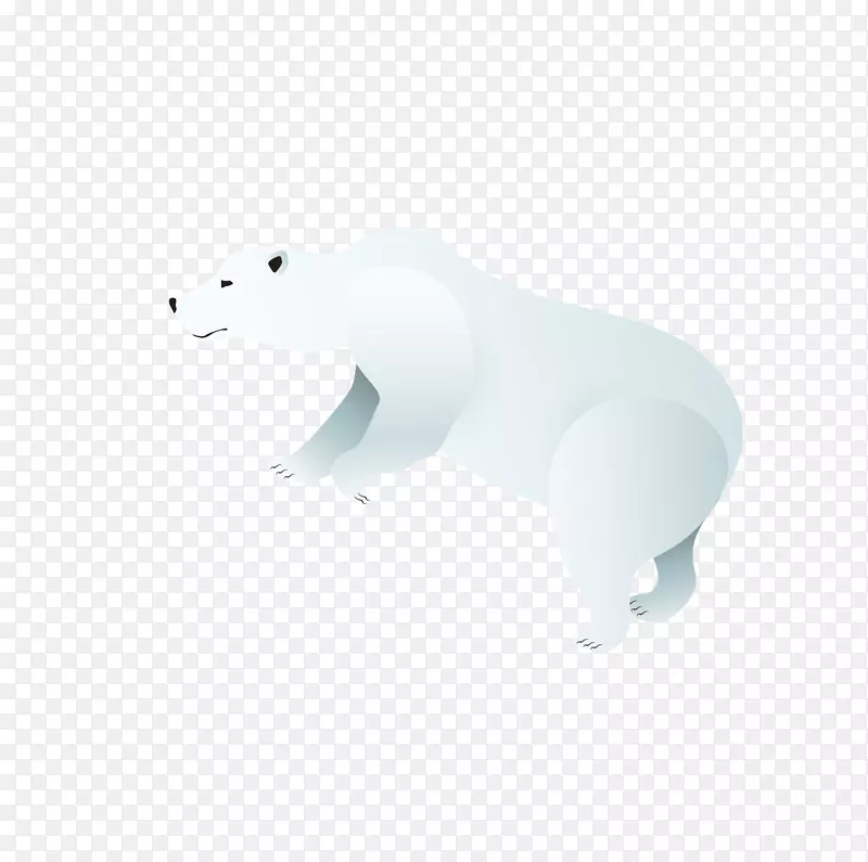 线角点文字插图.手绘北极熊