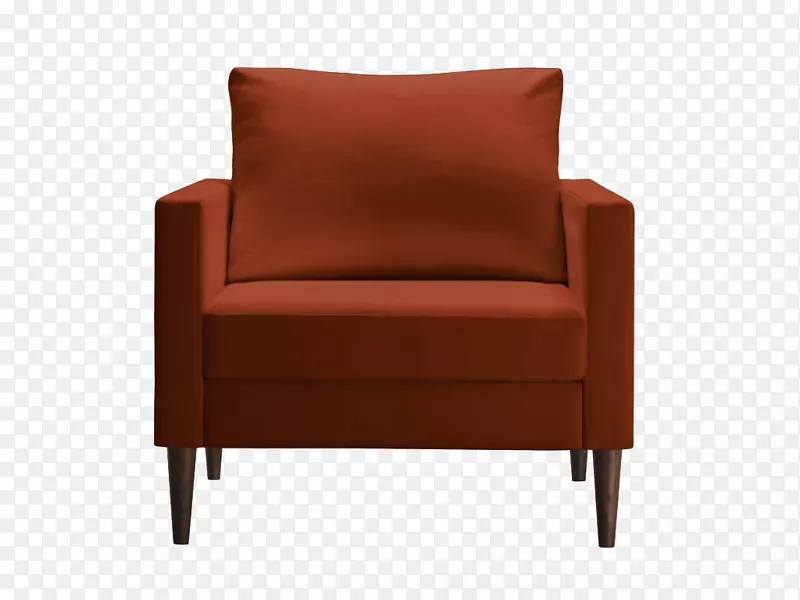椅子沙发家具沙发-橙色扶手椅