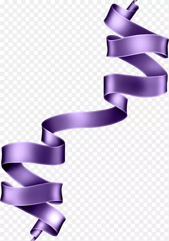 剪彩艺术.紫色丝带