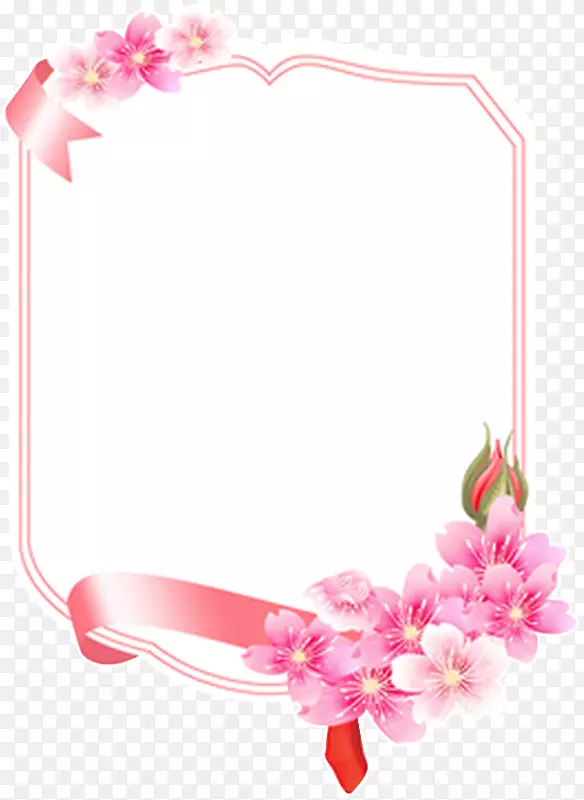 画框粉红花纹设计盒