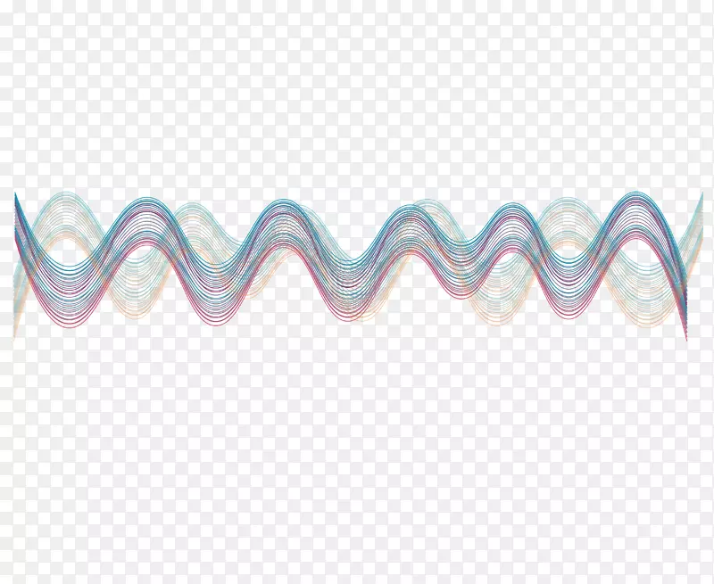 声欧式-抽象声波曲线png图像