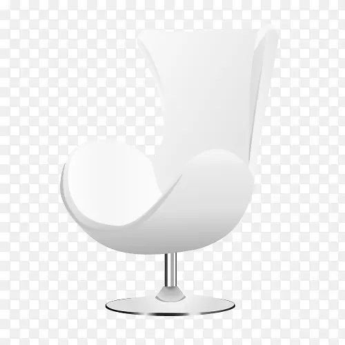 桌椅玻璃-白色高级座椅模型