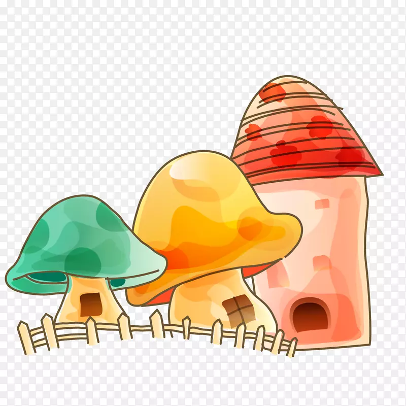 风景画-蘑菇屋