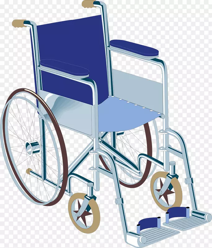 轮椅残疾剪贴画手绘轮椅