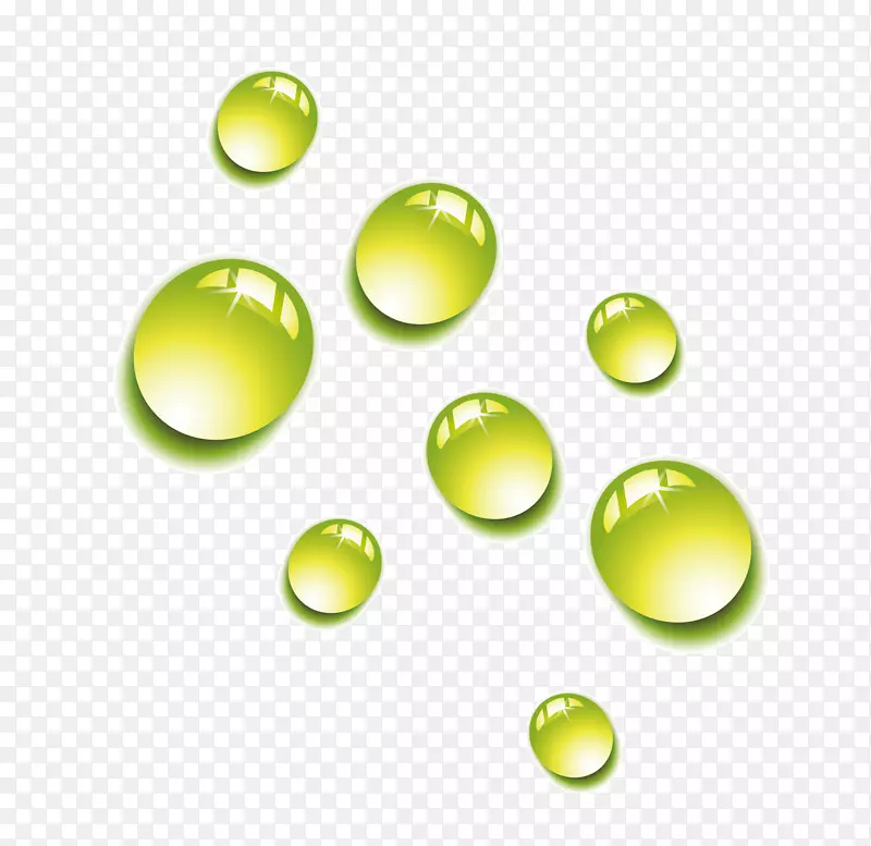 绿滴三维计算机图形三维绿色水滴