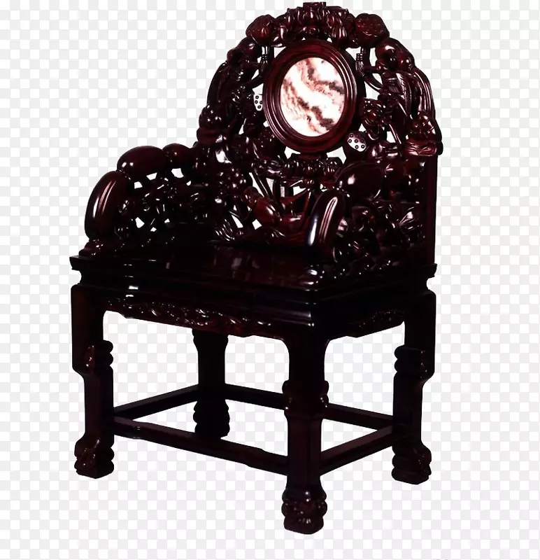 椅子桌木空心雕刻扶手椅