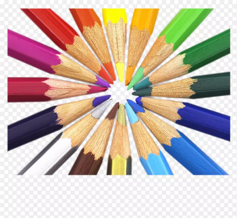 铅笔画-彩色画笔