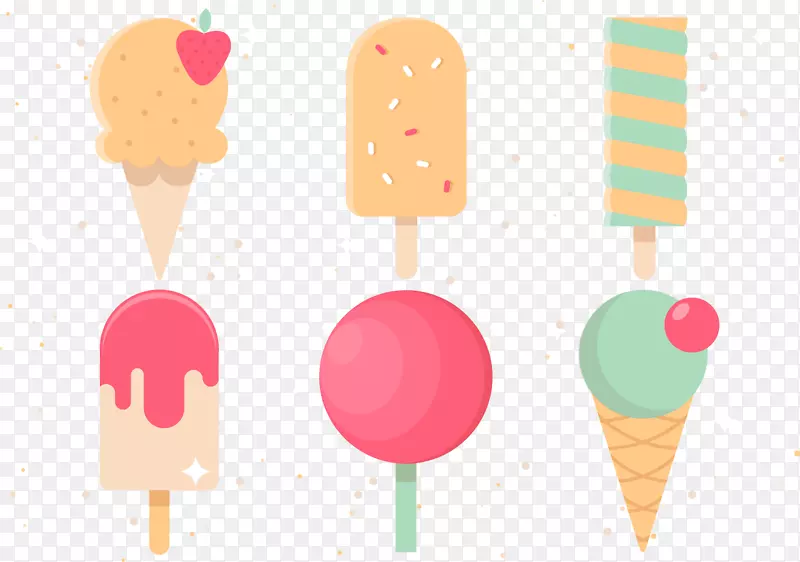 草莓冰淇淋软饮料冰淇淋锥-特色冰淇淋冷饮