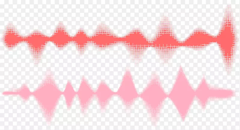 声频-粉红声波曲线png图片