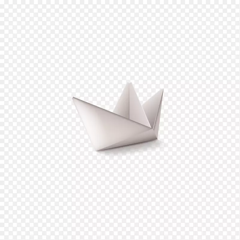 折纸纸样.灰色折纸船