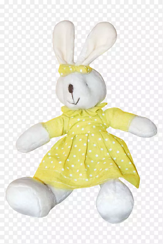 复活节兔子毛绒玩具长毛绒兔
