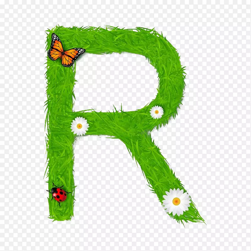 字母插图.环保字母r