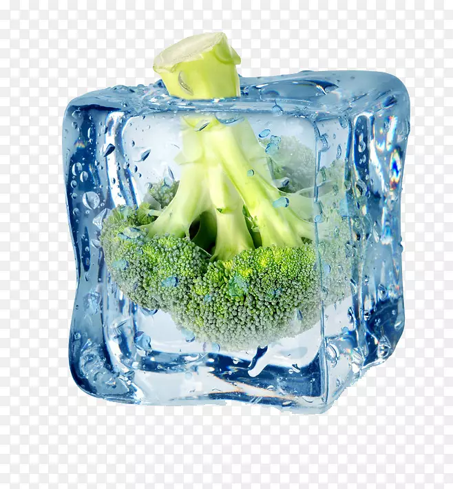 果汁营养冷冻蔬菜.花椰菜冰