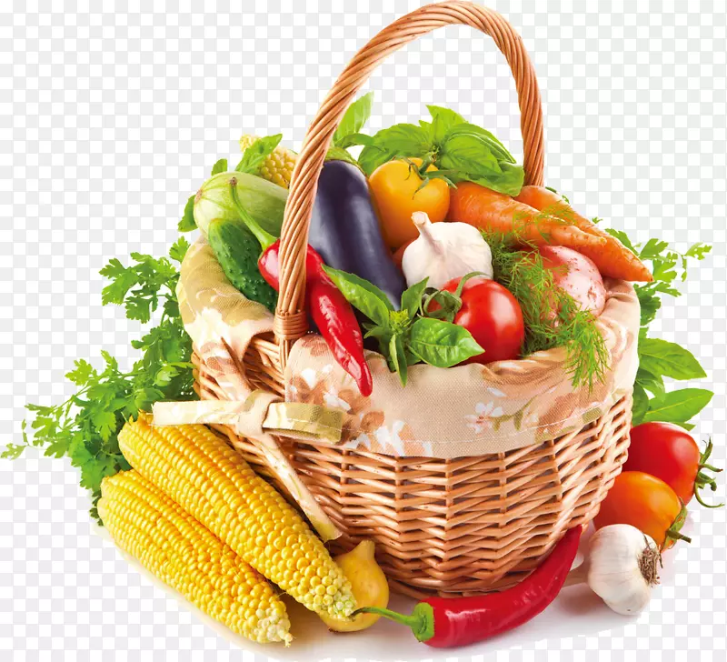 蔬菜水果篮食物铃椒-玉米