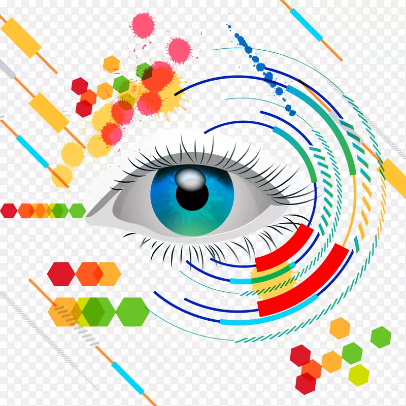 视觉艺术微软PowerPoint演示文稿幻灯片-眼睛颜色
