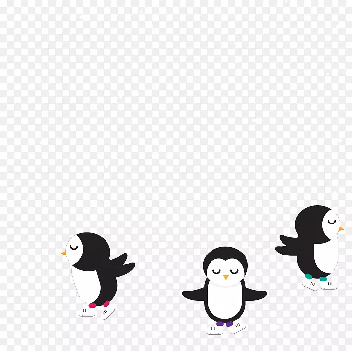 企鹅-三只可爱的企鹅