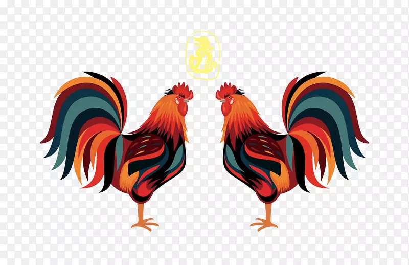 鸡夹艺术-漂亮的大公鸡
