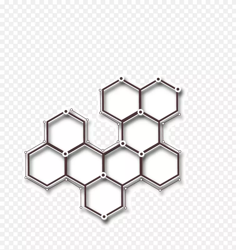 六角彩色蜂窝可伸缩图形.蜂蜜符号