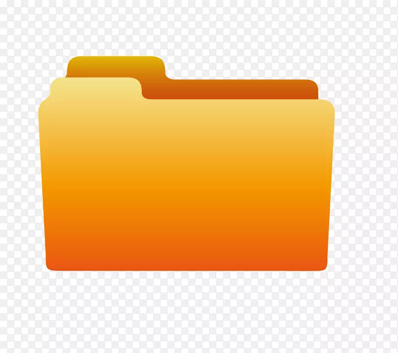 材质角字体-黄色文件夹