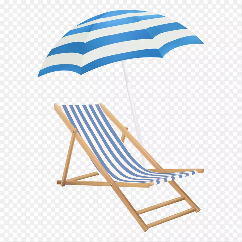 14号椅Eames躺椅沙滩剪贴画-沙滩伞