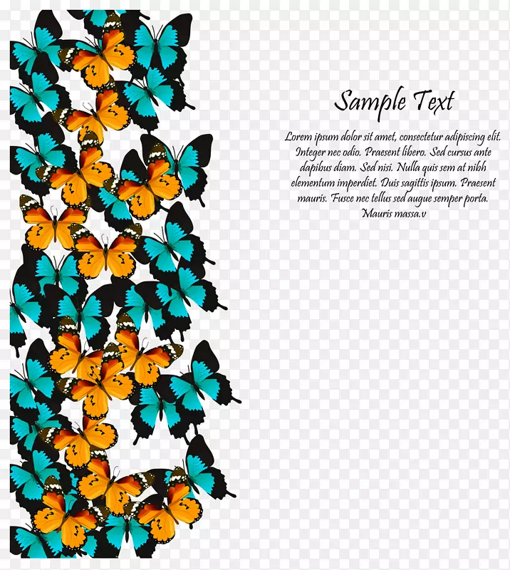 蝴蝶图形设计插图-美丽的蝴蝶辉光背景