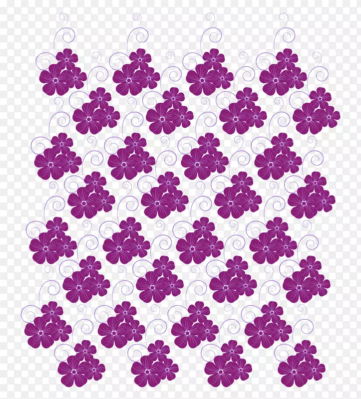窗口盲t恤-卷曲紫花