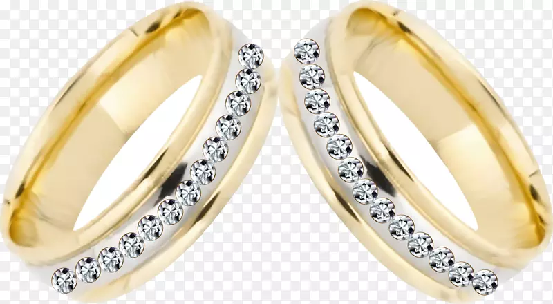 婚戒钻石插图-装饰创意情侣戒指