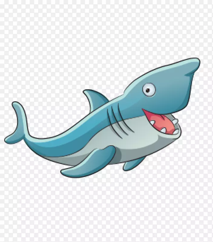 儿童贴纸-卡通鲨鱼