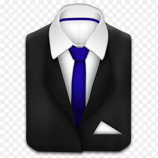 领带套装图标-蓝色领带套装图标
