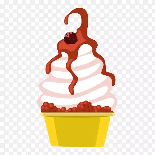 冰淇淋圆锥圣代插图-冰淇淋图片