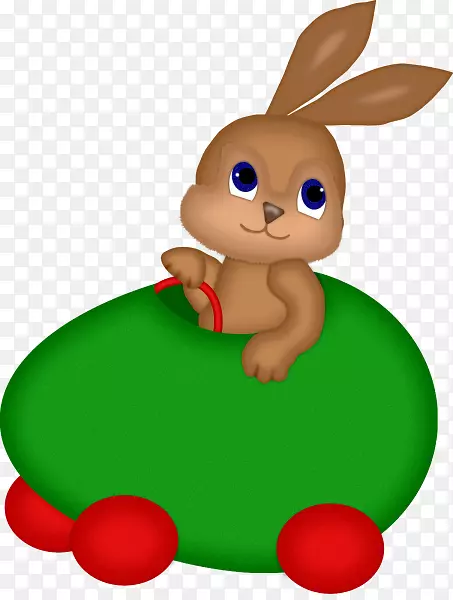 复活节兔子剪贴画-可爱的小兔子