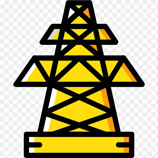 输电塔建筑工程能源图标.铁制装置