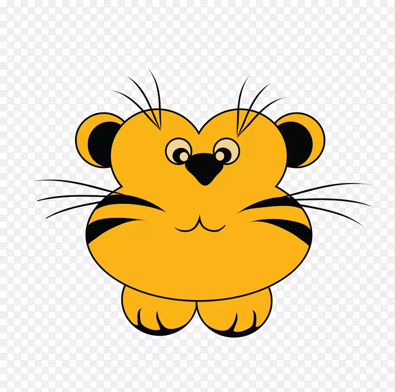 虎猫蜜蜂插图-老虎