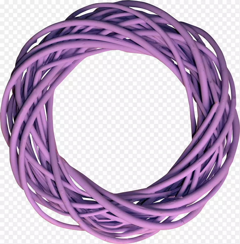画框紫丁香紫色丝带