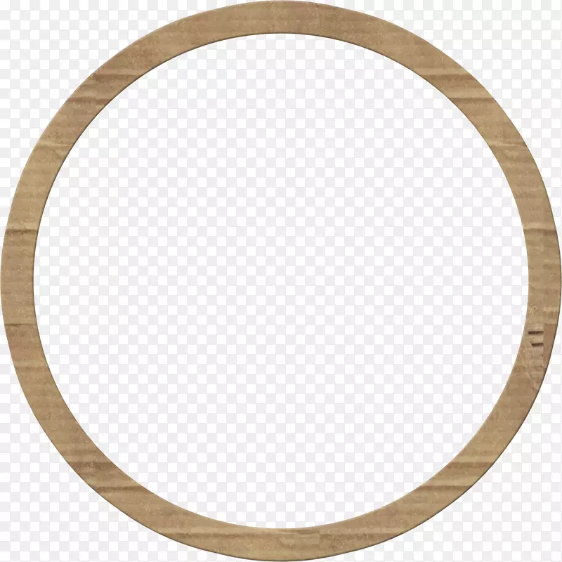 圆圈下载-棕色木环