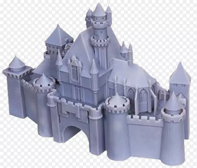 3D打印三维空间塑料打印机立体声模型迪斯尼城堡