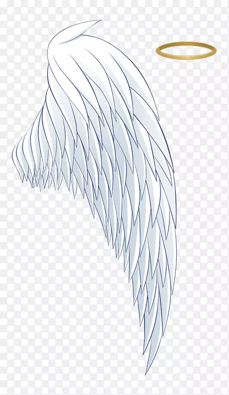 天使金色翅膀图标-白色天使翅膀和光环