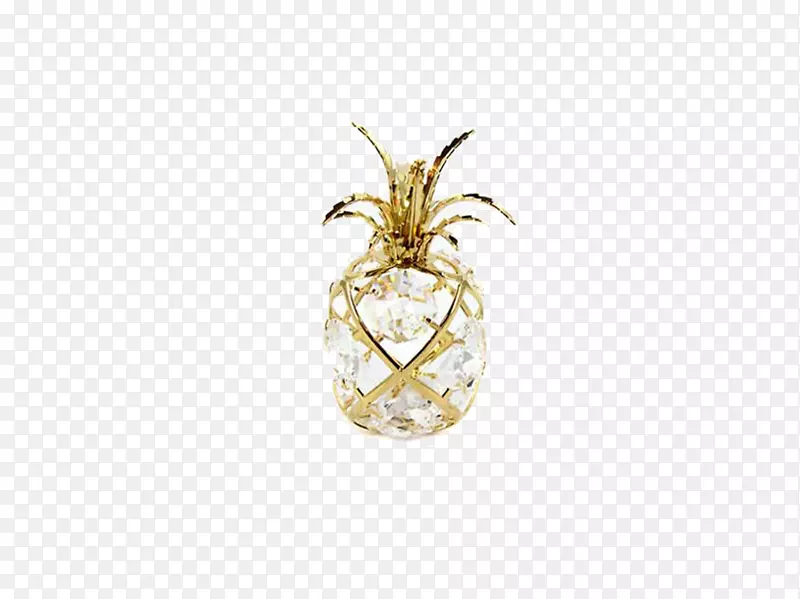 施华洛世奇珠宝图案水晶菠萝