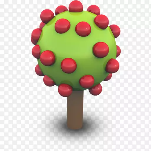 苹果ico下载图标-苹果树三维模型