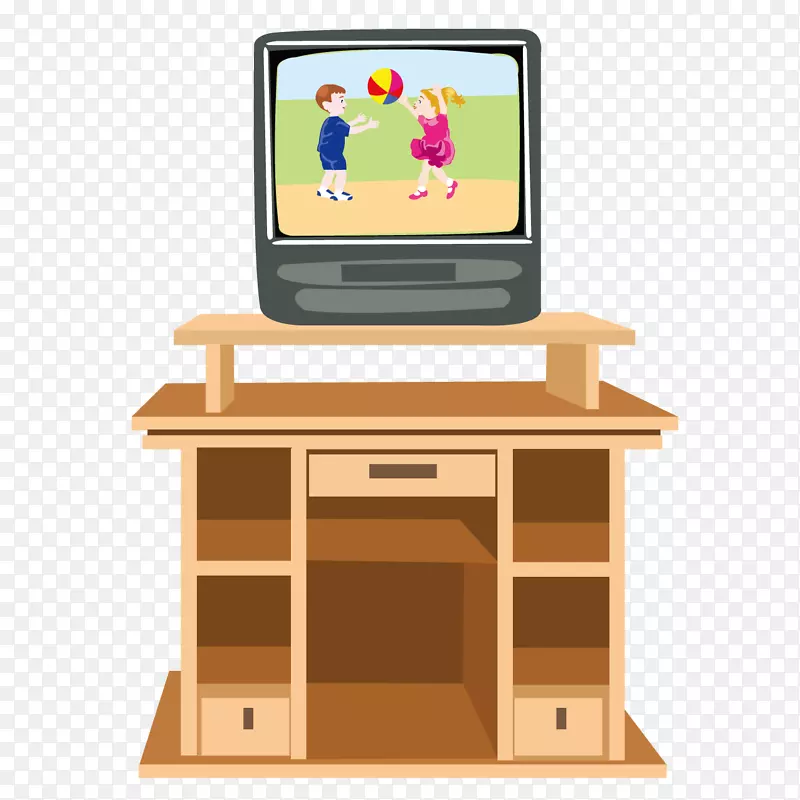 餐桌家具起居室卡通电视和电视桌